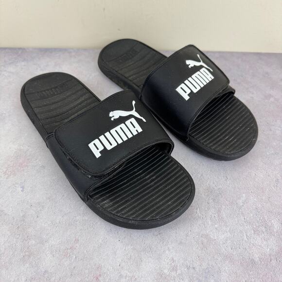 Puma Other - Puma Sandals Men's Size 12 Cool Cat FS Slides Adjustable Closure READ